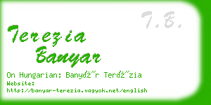 terezia banyar business card